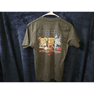 Avalanche Dogs Jackson Hole, Wyoming Ski Resort Double Sided T Shirt Patrol Dog